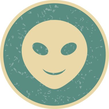 İllüstrasyon Alien Emoji Simgesi