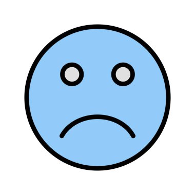 İllüstrasyon Üzgün Emoji Simgesi