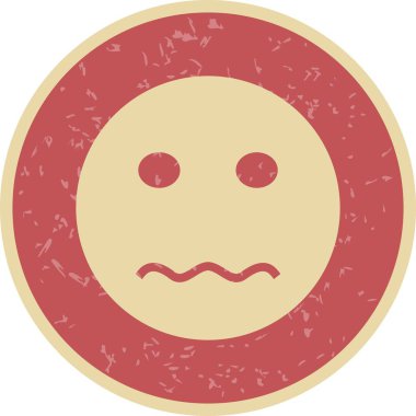 İllüstrasyon Sinir Emoji Simgesi 