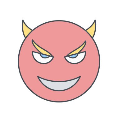 İllüstrasyon Şeytan Emoji Simgesi