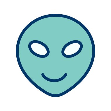 İllüstrasyon Alien Emoji Simgesi
