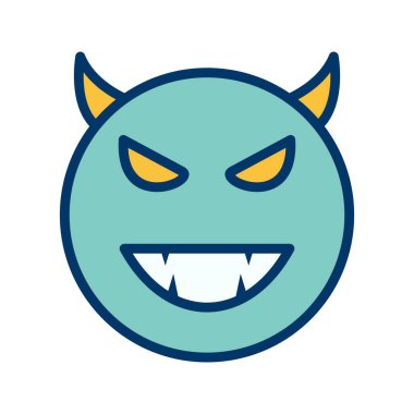 İllüstrasyon Şeytan Emoji Simgesi