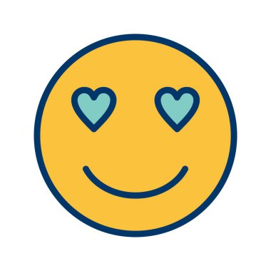 İllüstrasyon Aşk Emoji Simgesi