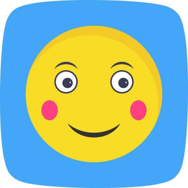 İllüstrasyon Allık Emoji Simgesi