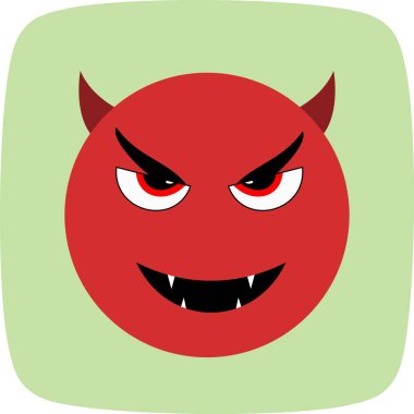 İllüstrasyon Şeytan Emoji Simgesi