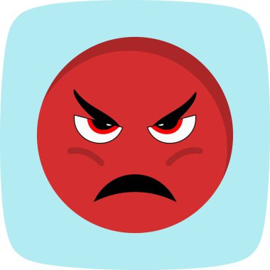 İllüstrasyon Kızgın Emoji Simgesi