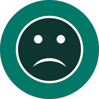İllüstrasyon Üzgün Emoji Simgesi