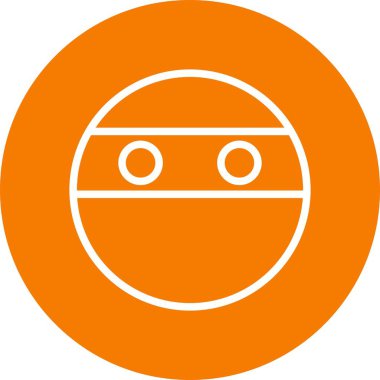  İllüstrasyon Ninja Emoji Simgesi