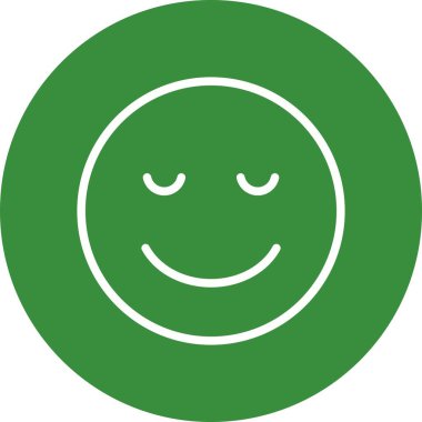 İllüstrasyon Sakin Emoji Simgesi