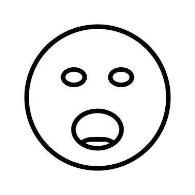 İllüstrasyon Bağıran Emoji Simgesi