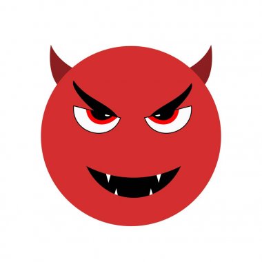 İllüstrasyon Şeytan Emoji Simgesi