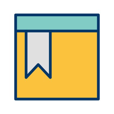 Vektör Yer İşaretli Sayfa Simgesi