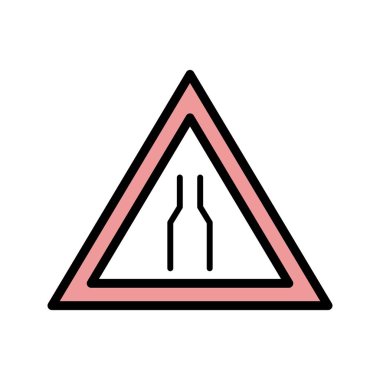 İllüstrasyon Carriageway dar Simgesi
