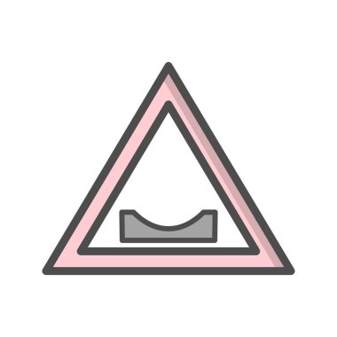 İllüstrasyon Yol dips Simgesi