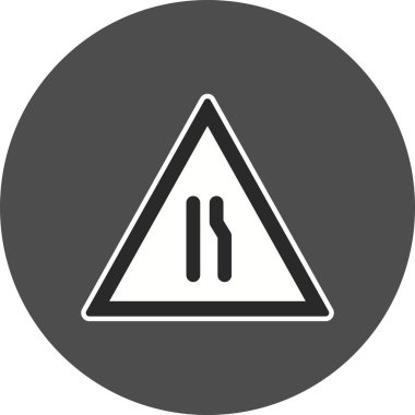 İllüstrasyon Çift Carriageway Ileri Simgesi