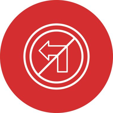 İllüstrasyon Sola dönüş Simgesi Yok