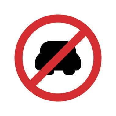 İllüstrasyon Motorlu araç simgesi için giriş yok