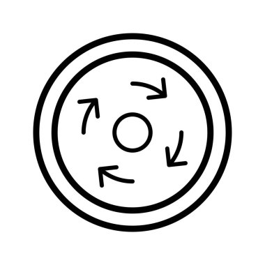 İllüstrasyon Zorunlu kavşak simgesi