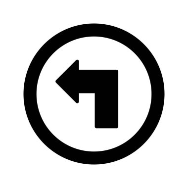 İllüstrasyon Sola Dön Simgesi