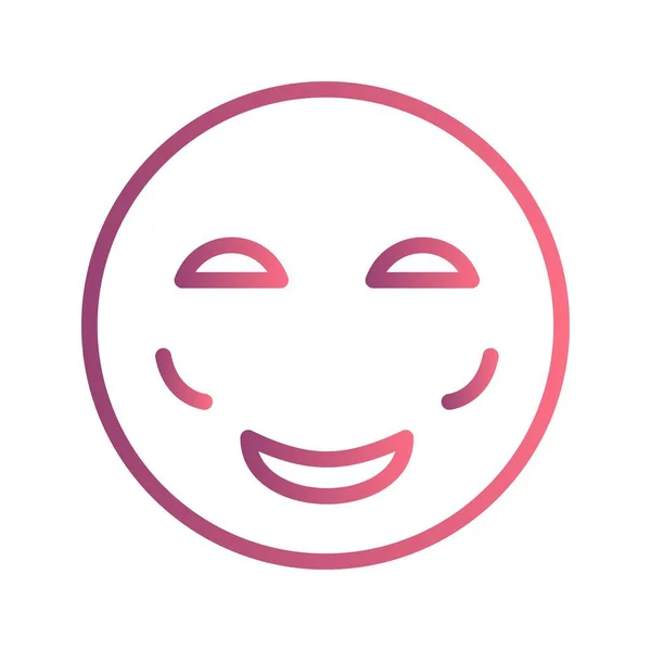 Illustratie Blush Emoji pictogram — Stockfoto