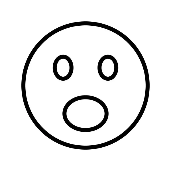 Ilustração surpreendido ícone Emoji — Fotografia de Stock