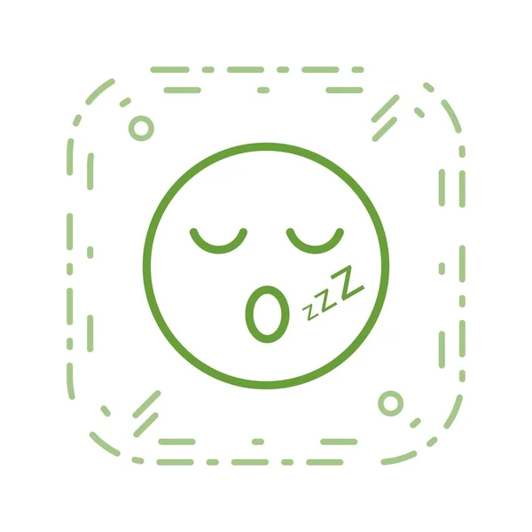 İllüstrasyon Uyku Emoji Simgesi — Stok fotoğraf