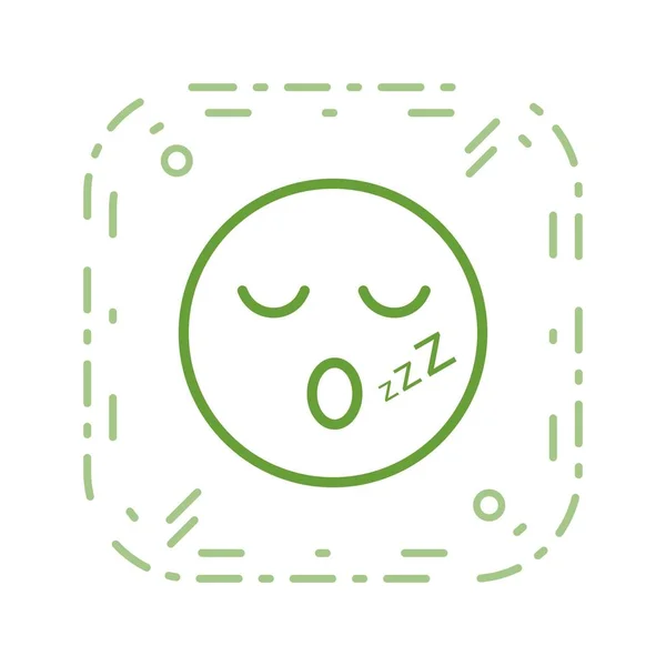 Illustration Sleep emoji-ikon — Stockfoto