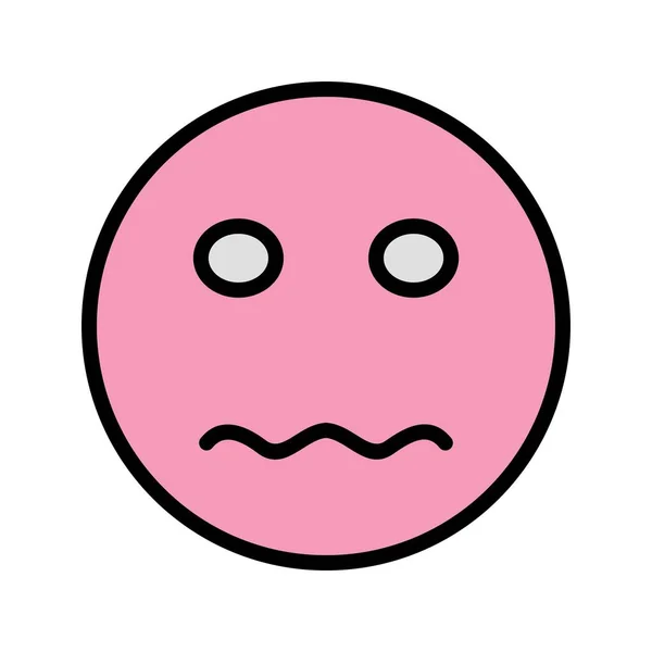 Illustration nervöses Emoji-Symbol — Stockfoto