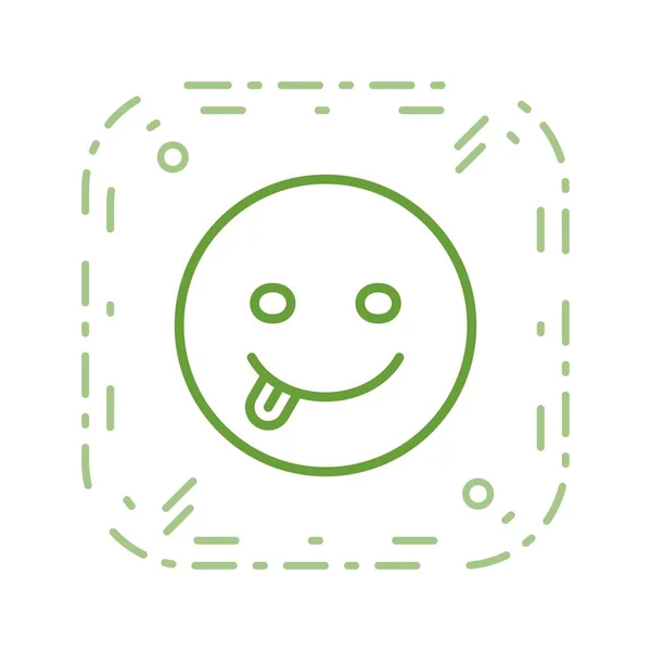 Illustration Tongue Emoji Icon — Stock Photo, Image