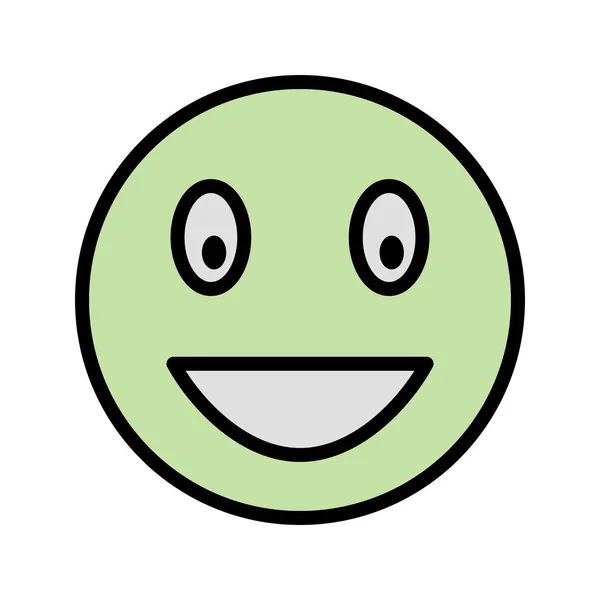 Illustratie lachen Emoji pictogram — Stockfoto