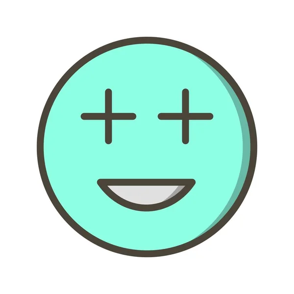 Ikona pozitivního znázornění Emoji — Stock fotografie
