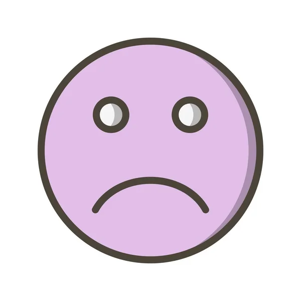 Ilustración Triste Emoji Icono — Foto de Stock