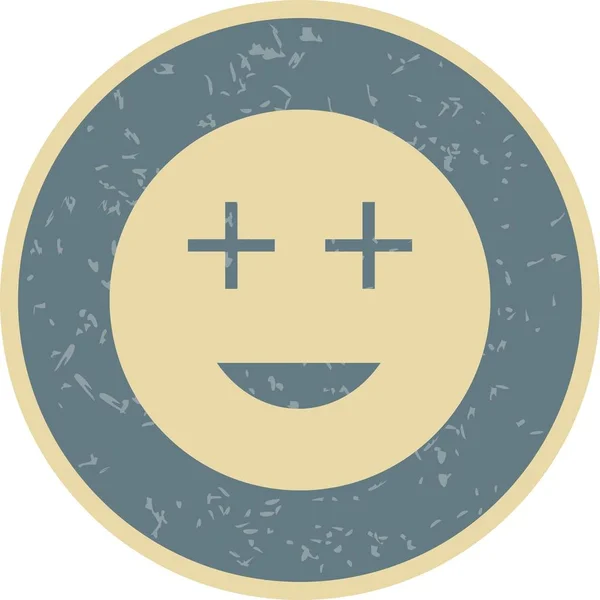 Ilustração Ícone Emoji positivo — Fotografia de Stock