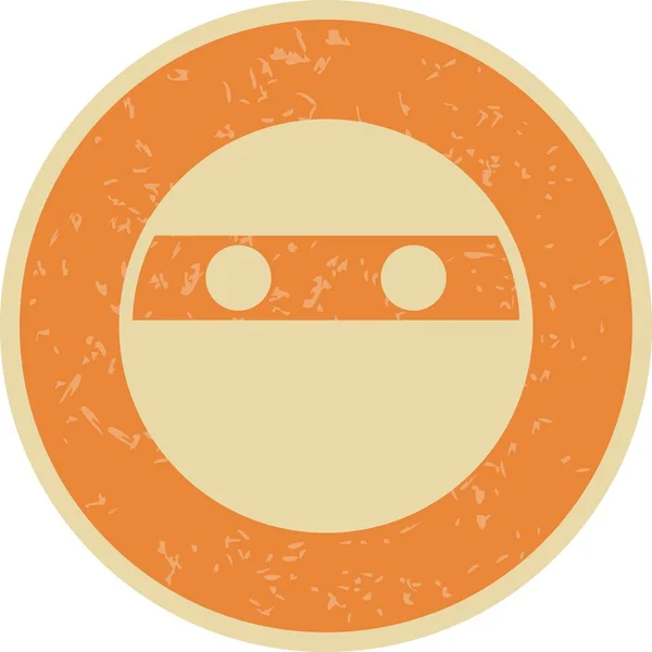 Ilustración Ninja Emoji Icono — Foto de Stock