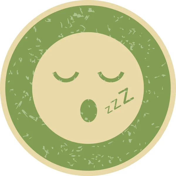 Illustrazione Icona Sonno Emoji — Foto Stock