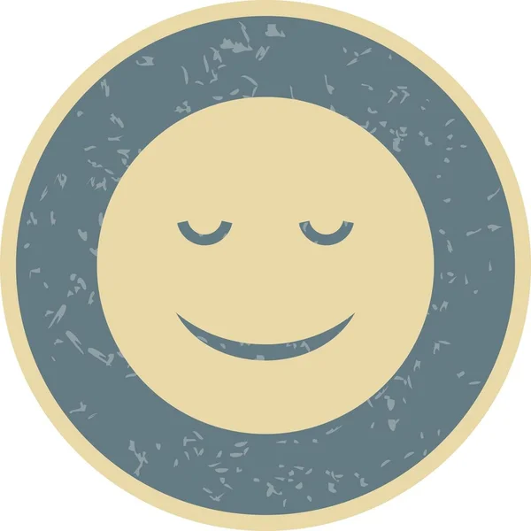 Illusztráció nyugodt Emoji Icon — Stock Fotó