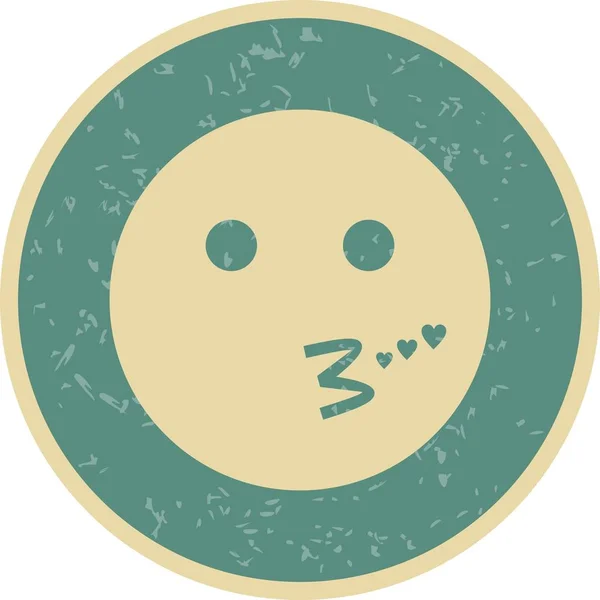 Illustration Kiss Emoji Icon — Stock Photo, Image