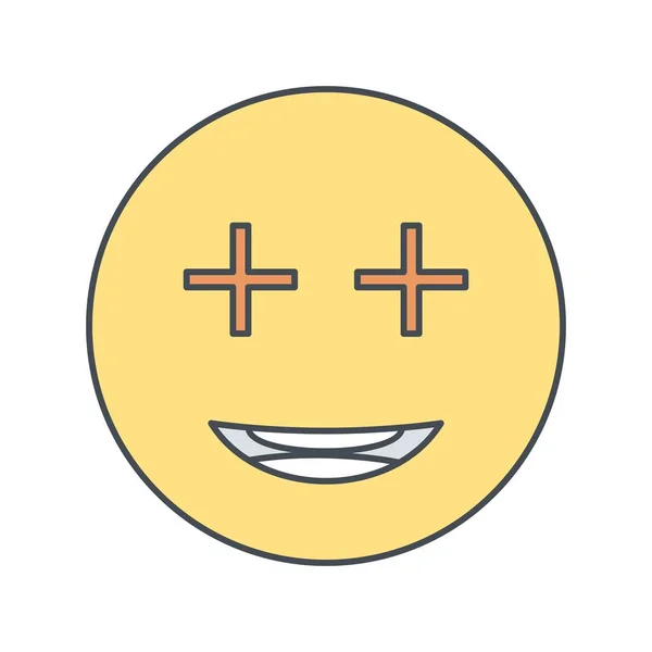 Illustratie positief Emoji icon — Stockfoto