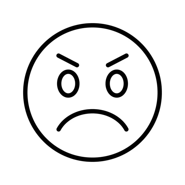 Illustration Angry Emoji  Icon — Stock Photo, Image