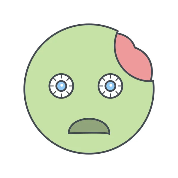 Ilustración Zombie Emoji Icono — Foto de Stock