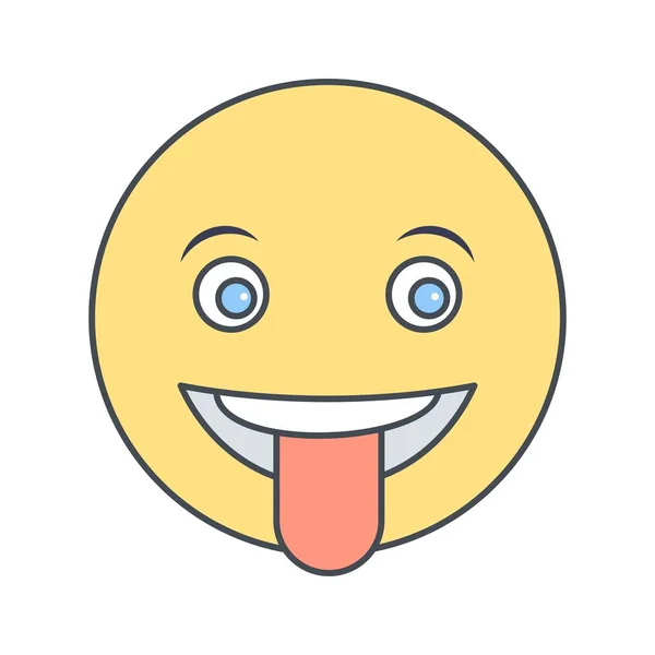 Illustratie tong Emoji pictogram — Stockfoto