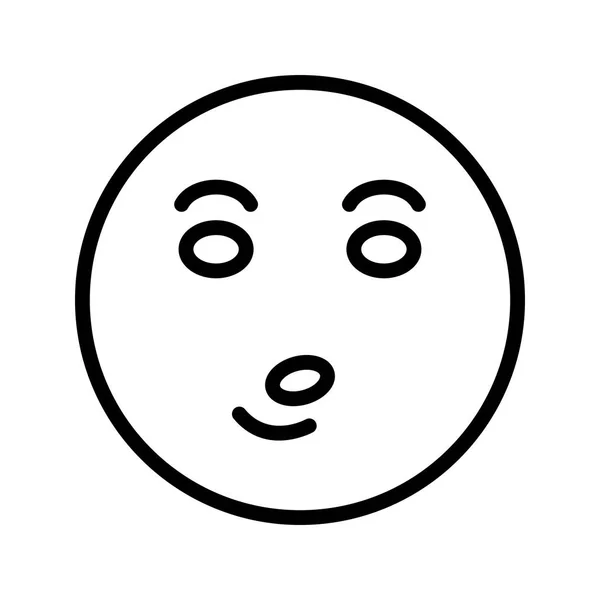 Illustratie fluitje Emoji icoon — Stockfoto