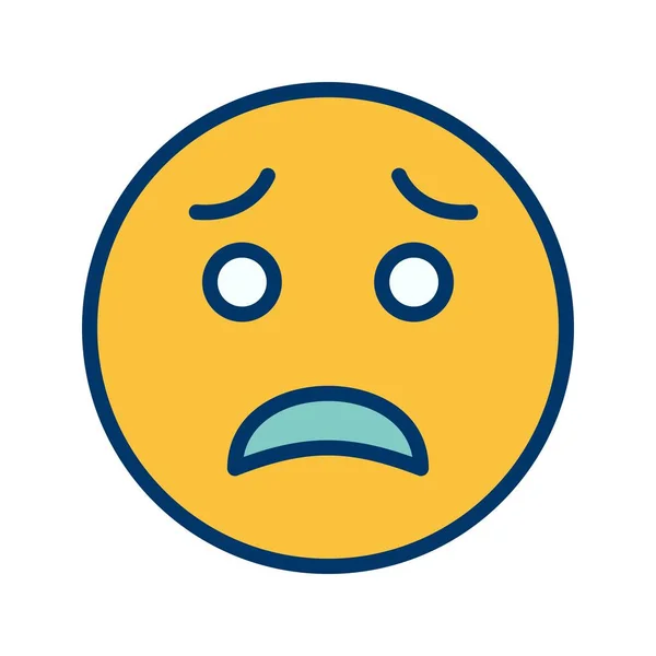 Illustration Scared Emoji  Icon