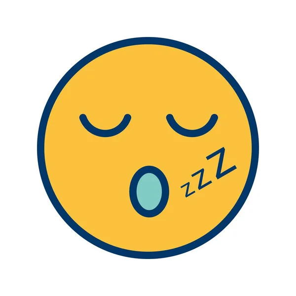 Illustration Sleep emoji-ikon — Stockfoto