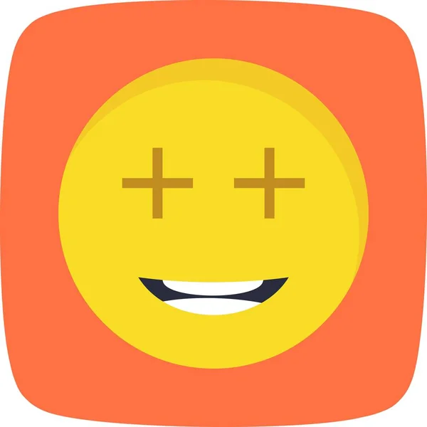 Ілюстрація Позитивна піктограма Emoji — стокове фото
