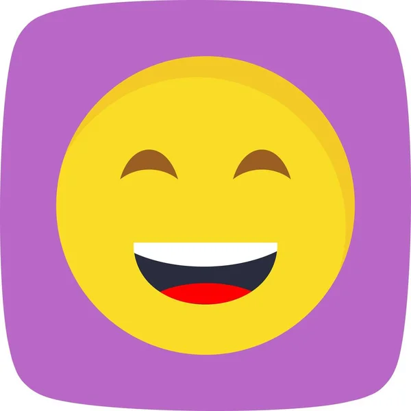 Ilustração Lol Emoji Ícone — Fotografia de Stock