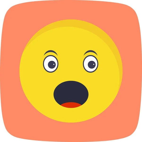 Illustration Surprised Emoji Icon — Stock Photo, Image