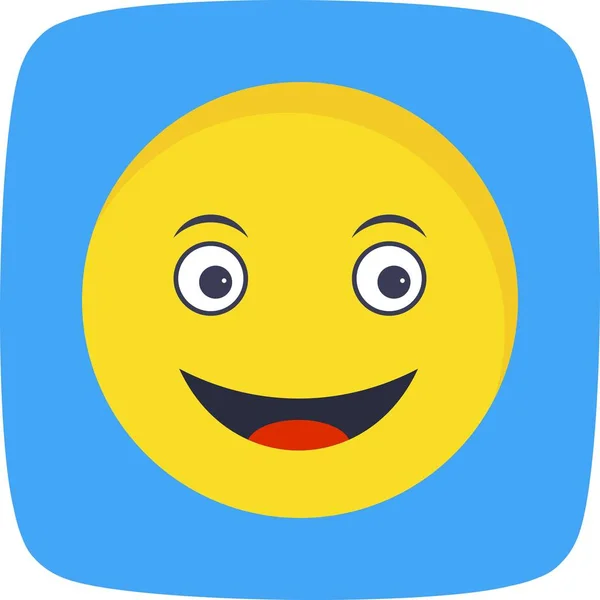 Illustration Happy Emoji Icône — Photo