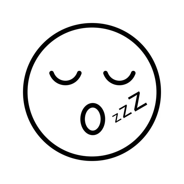 插图睡眠表情符号图标 — 图库照片