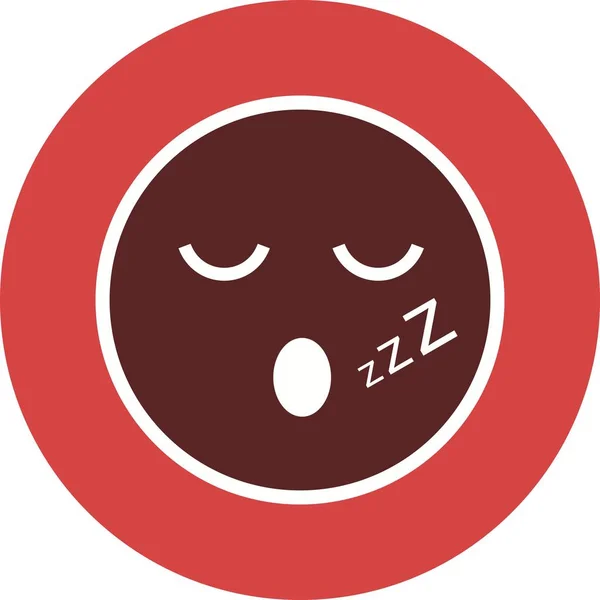 Иллюстрация Sleep Emoji Icon — стоковое фото